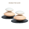 Double The Glow - 2 Clay Stone Sets with Base